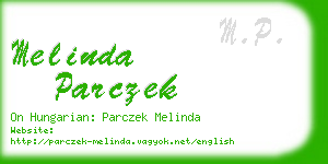 melinda parczek business card